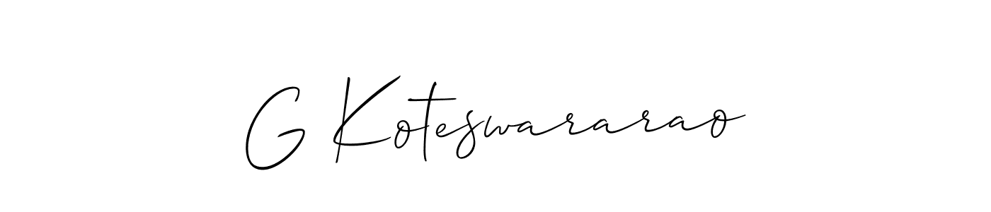 How to Draw G Koteswararao signature style? Allison_Script is a latest design signature styles for name G Koteswararao. G Koteswararao signature style 2 images and pictures png