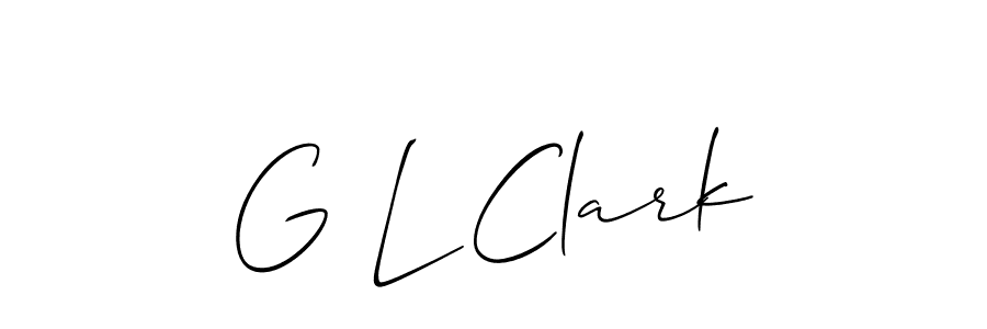 Create a beautiful signature design for name G L Clark. With this signature (Allison_Script) fonts, you can make a handwritten signature for free. G L Clark signature style 2 images and pictures png