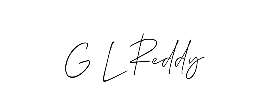 Use a signature maker to create a handwritten signature online. With this signature software, you can design (Allison_Script) your own signature for name G L Reddy. G L Reddy signature style 2 images and pictures png