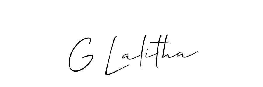 It looks lik you need a new signature style for name G Lalitha. Design unique handwritten (Allison_Script) signature with our free signature maker in just a few clicks. G Lalitha signature style 2 images and pictures png