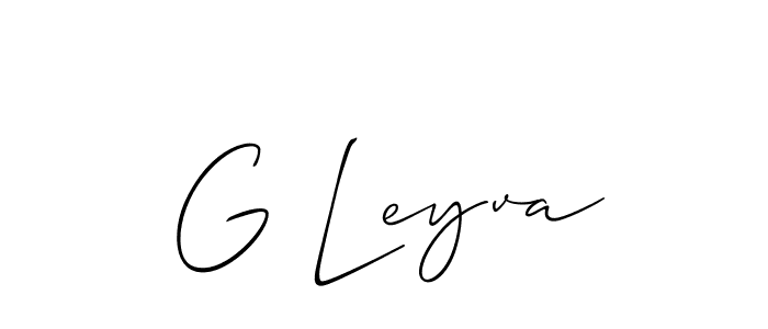 How to Draw G Leyva signature style? Allison_Script is a latest design signature styles for name G Leyva. G Leyva signature style 2 images and pictures png