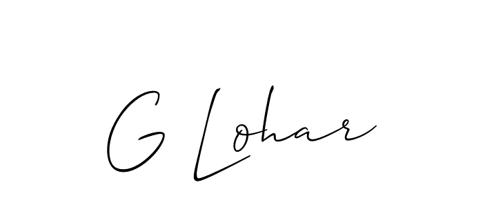 It looks lik you need a new signature style for name G Lohar. Design unique handwritten (Allison_Script) signature with our free signature maker in just a few clicks. G Lohar signature style 2 images and pictures png