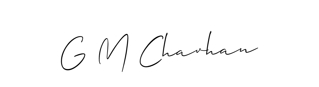 G M Chavhan stylish signature style. Best Handwritten Sign (Allison_Script) for my name. Handwritten Signature Collection Ideas for my name G M Chavhan. G M Chavhan signature style 2 images and pictures png