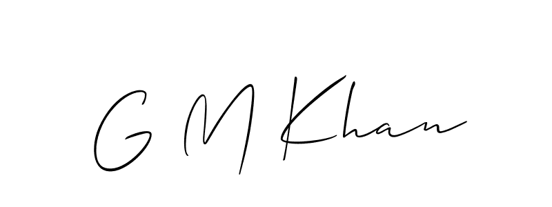 Use a signature maker to create a handwritten signature online. With this signature software, you can design (Allison_Script) your own signature for name G M Khan. G M Khan signature style 2 images and pictures png