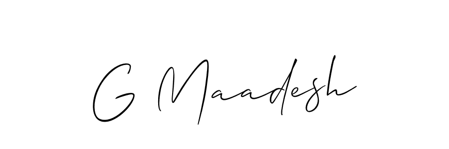 Make a beautiful signature design for name G Maadesh. Use this online signature maker to create a handwritten signature for free. G Maadesh signature style 2 images and pictures png