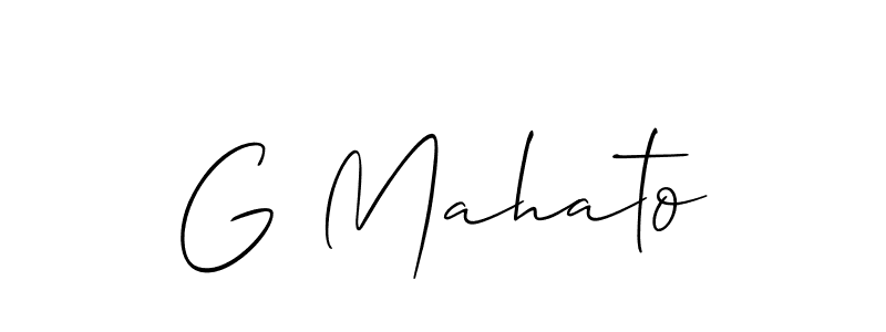 Make a beautiful signature design for name G Mahato. Use this online signature maker to create a handwritten signature for free. G Mahato signature style 2 images and pictures png