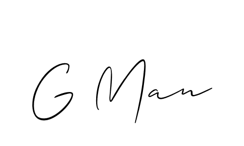 Allison_Script is a professional signature style that is perfect for those who want to add a touch of class to their signature. It is also a great choice for those who want to make their signature more unique. Get G Man name to fancy signature for free. G Man signature style 2 images and pictures png