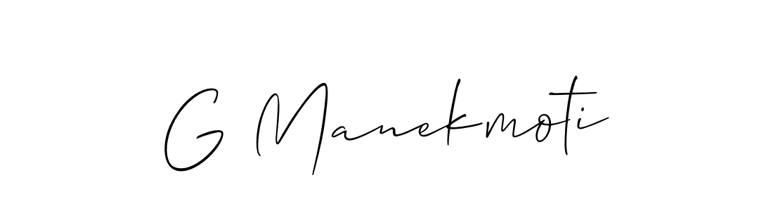 Also we have G Manekmoti name is the best signature style. Create professional handwritten signature collection using Allison_Script autograph style. G Manekmoti signature style 2 images and pictures png