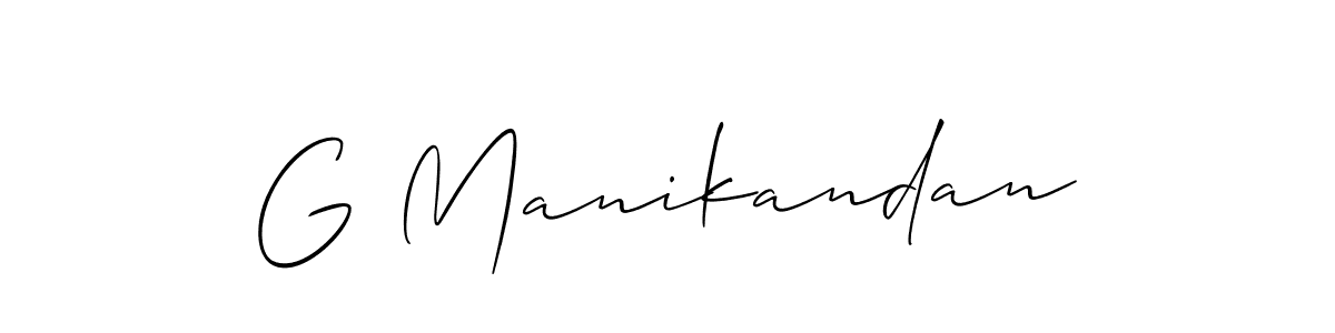 Also we have G Manikandan name is the best signature style. Create professional handwritten signature collection using Allison_Script autograph style. G Manikandan signature style 2 images and pictures png