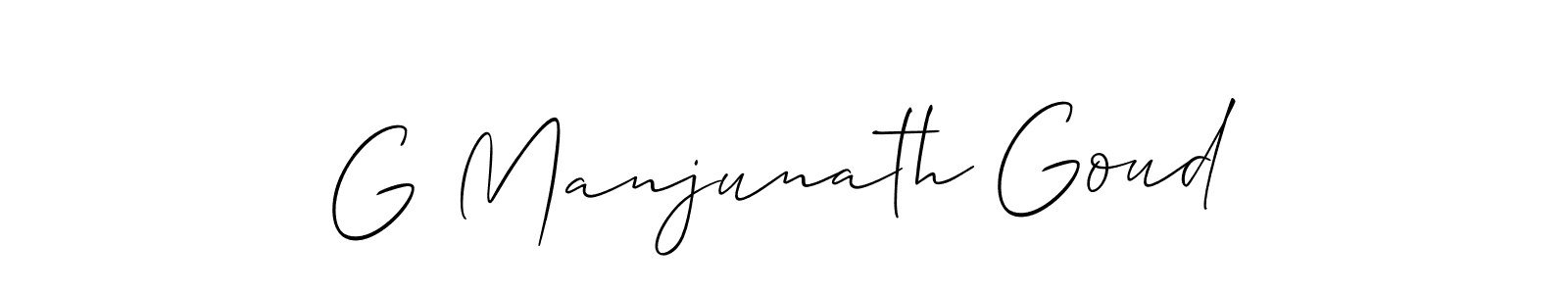 It looks lik you need a new signature style for name G Manjunath Goud. Design unique handwritten (Allison_Script) signature with our free signature maker in just a few clicks. G Manjunath Goud signature style 2 images and pictures png