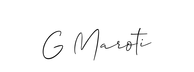 Check out images of Autograph of G Maroti name. Actor G Maroti Signature Style. Allison_Script is a professional sign style online. G Maroti signature style 2 images and pictures png