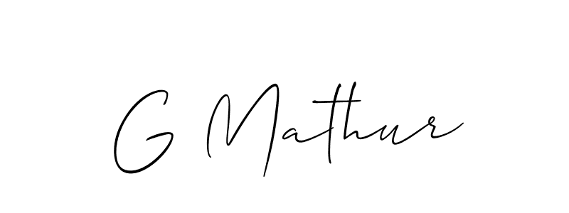 You can use this online signature creator to create a handwritten signature for the name G Mathur. This is the best online autograph maker. G Mathur signature style 2 images and pictures png