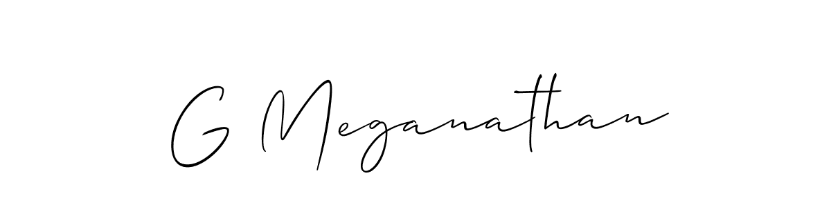 Make a beautiful signature design for name G Meganathan. Use this online signature maker to create a handwritten signature for free. G Meganathan signature style 2 images and pictures png