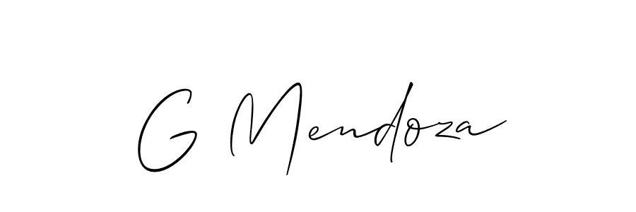 if you are searching for the best signature style for your name G Mendoza. so please give up your signature search. here we have designed multiple signature styles  using Allison_Script. G Mendoza signature style 2 images and pictures png
