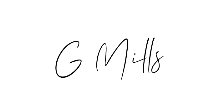 if you are searching for the best signature style for your name G Mills. so please give up your signature search. here we have designed multiple signature styles  using Allison_Script. G Mills signature style 2 images and pictures png