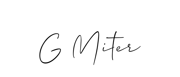 Also You can easily find your signature by using the search form. We will create G Miter name handwritten signature images for you free of cost using Allison_Script sign style. G Miter signature style 2 images and pictures png