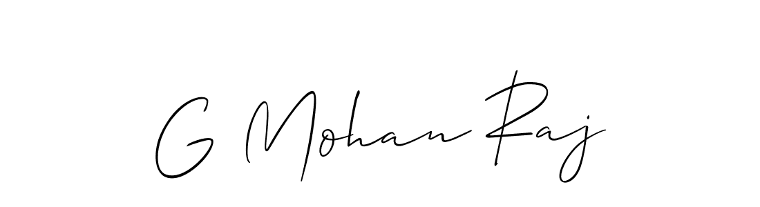 How to Draw G Mohan Raj signature style? Allison_Script is a latest design signature styles for name G Mohan Raj. G Mohan Raj signature style 2 images and pictures png