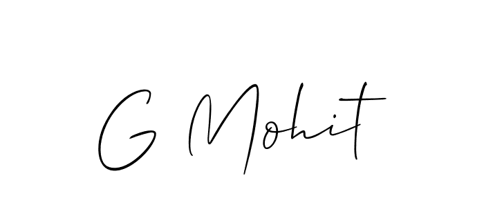Best and Professional Signature Style for G Mohit. Allison_Script Best Signature Style Collection. G Mohit signature style 2 images and pictures png