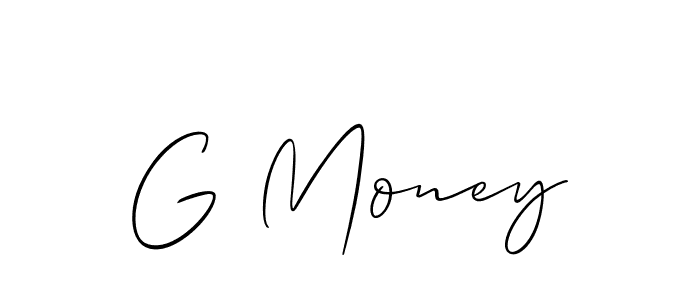 if you are searching for the best signature style for your name G Money. so please give up your signature search. here we have designed multiple signature styles  using Allison_Script. G Money signature style 2 images and pictures png