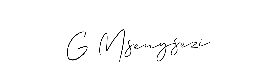 Also You can easily find your signature by using the search form. We will create G Msengsezi name handwritten signature images for you free of cost using Allison_Script sign style. G Msengsezi signature style 2 images and pictures png