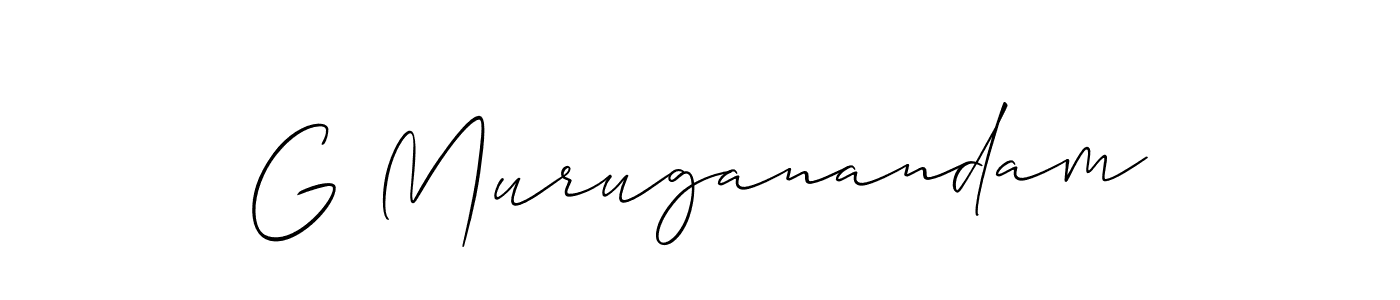How to make G Muruganandam signature? Allison_Script is a professional autograph style. Create handwritten signature for G Muruganandam name. G Muruganandam signature style 2 images and pictures png