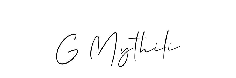 It looks lik you need a new signature style for name G Mythili. Design unique handwritten (Allison_Script) signature with our free signature maker in just a few clicks. G Mythili signature style 2 images and pictures png