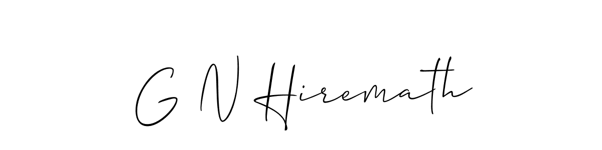 Best and Professional Signature Style for G N Hiremath. Allison_Script Best Signature Style Collection. G N Hiremath signature style 2 images and pictures png