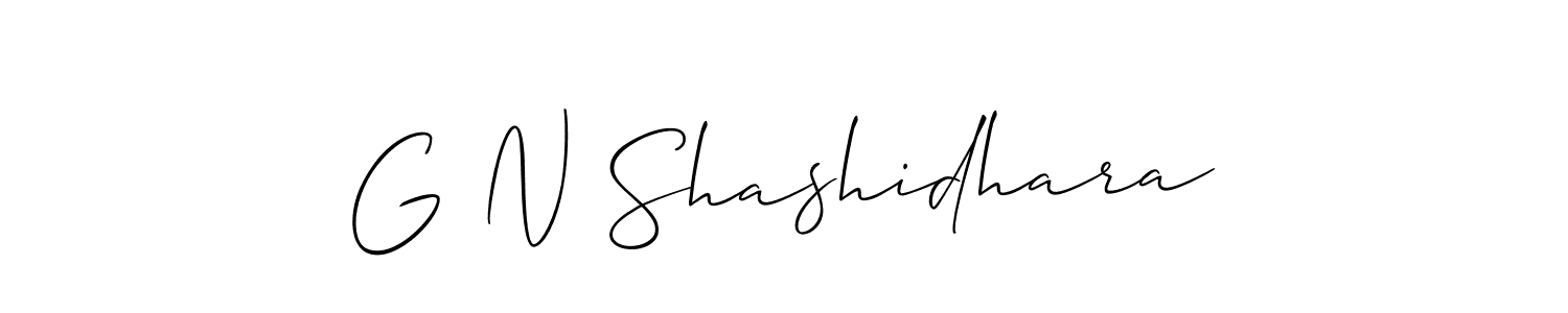 See photos of G N Shashidhara official signature by Spectra . Check more albums & portfolios. Read reviews & check more about Allison_Script font. G N Shashidhara signature style 2 images and pictures png