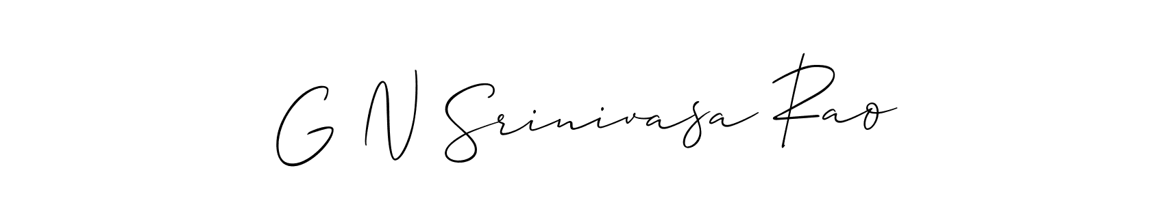 G N Srinivasa Rao stylish signature style. Best Handwritten Sign (Allison_Script) for my name. Handwritten Signature Collection Ideas for my name G N Srinivasa Rao. G N Srinivasa Rao signature style 2 images and pictures png