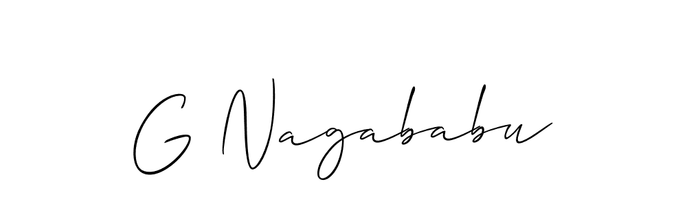 How to Draw G Nagababu signature style? Allison_Script is a latest design signature styles for name G Nagababu. G Nagababu signature style 2 images and pictures png