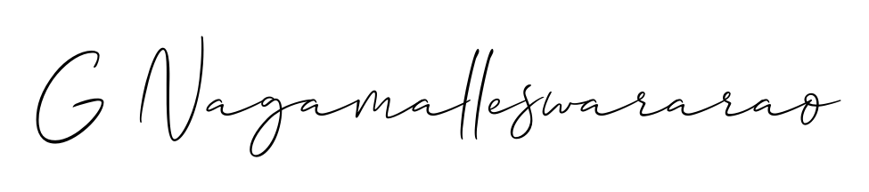 A classic penmanship look for G Nagamalleswararao. The Allison_Script font brings timeless elegance and confidence to every signed document. G Nagamalleswararao signature style 2 images and pictures png