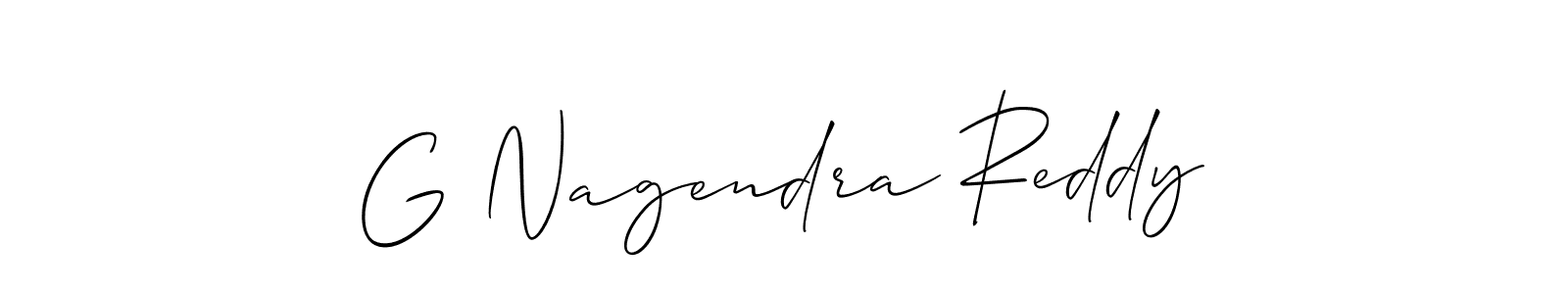 How to make G Nagendra Reddy signature? Allison_Script is a professional autograph style. Create handwritten signature for G Nagendra Reddy name. G Nagendra Reddy signature style 2 images and pictures png