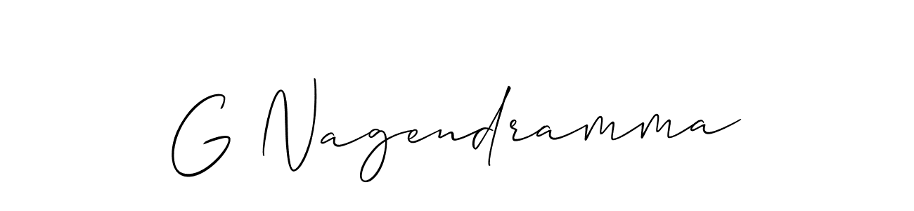 G Nagendramma stylish signature style. Best Handwritten Sign (Allison_Script) for my name. Handwritten Signature Collection Ideas for my name G Nagendramma. G Nagendramma signature style 2 images and pictures png