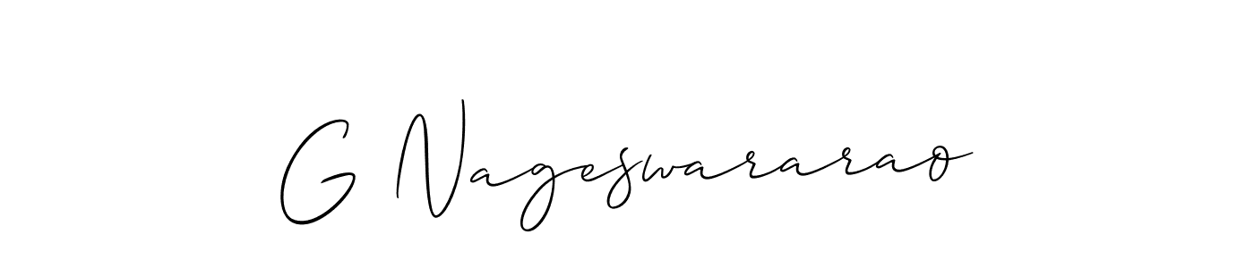 You should practise on your own different ways (Allison_Script) to write your name (G Nageswararao) in signature. don't let someone else do it for you. G Nageswararao signature style 2 images and pictures png