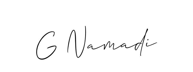 Once you've used our free online signature maker to create your best signature Allison_Script style, it's time to enjoy all of the benefits that G Namadi name signing documents. G Namadi signature style 2 images and pictures png