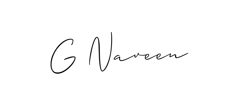Allison_Script is a professional signature style that is perfect for those who want to add a touch of class to their signature. It is also a great choice for those who want to make their signature more unique. Get G Naveen name to fancy signature for free. G Naveen signature style 2 images and pictures png
