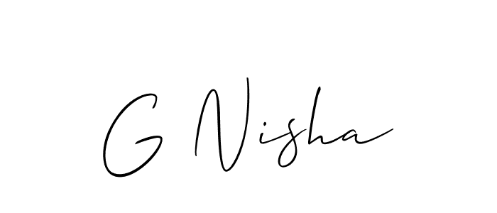 Here are the top 10 professional signature styles for the name G Nisha. These are the best autograph styles you can use for your name. G Nisha signature style 2 images and pictures png