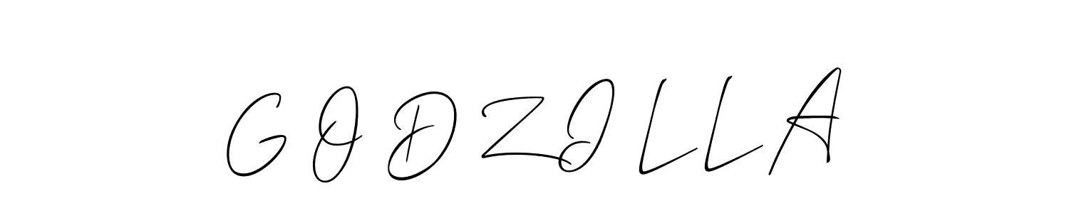 Best and Professional Signature Style for G O D Z I L L A. Allison_Script Best Signature Style Collection. G O D Z I L L A signature style 2 images and pictures png