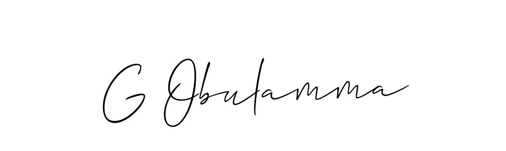 How to make G Obulamma signature? Allison_Script is a professional autograph style. Create handwritten signature for G Obulamma name. G Obulamma signature style 2 images and pictures png