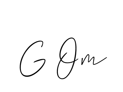 You should practise on your own different ways (Allison_Script) to write your name (G Om) in signature. don't let someone else do it for you. G Om signature style 2 images and pictures png