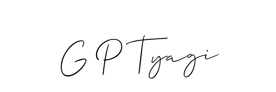 Make a beautiful signature design for name G P Tyagi. Use this online signature maker to create a handwritten signature for free. G P Tyagi signature style 2 images and pictures png