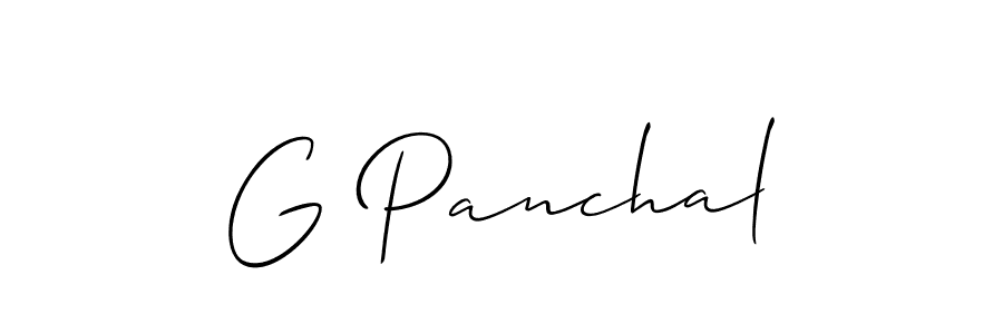 Also You can easily find your signature by using the search form. We will create G Panchal name handwritten signature images for you free of cost using Allison_Script sign style. G Panchal signature style 2 images and pictures png