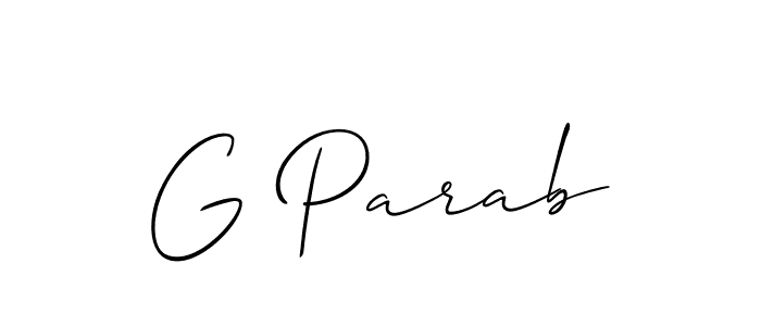 Check out images of Autograph of G Parab name. Actor G Parab Signature Style. Allison_Script is a professional sign style online. G Parab signature style 2 images and pictures png