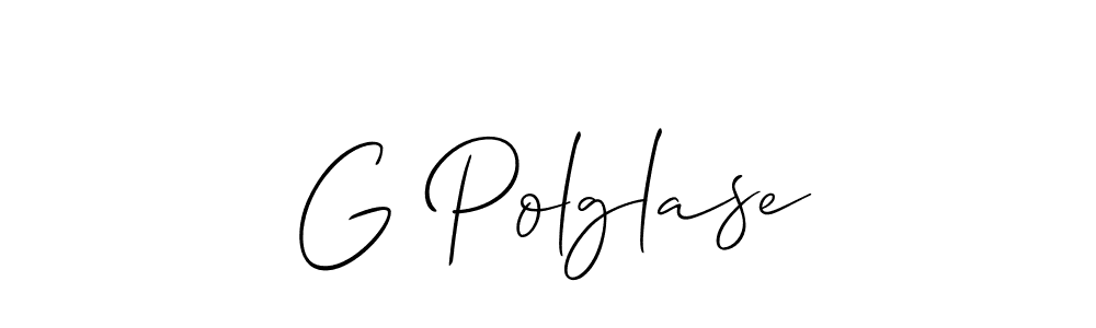 How to Draw G Polglase signature style? Allison_Script is a latest design signature styles for name G Polglase. G Polglase signature style 2 images and pictures png