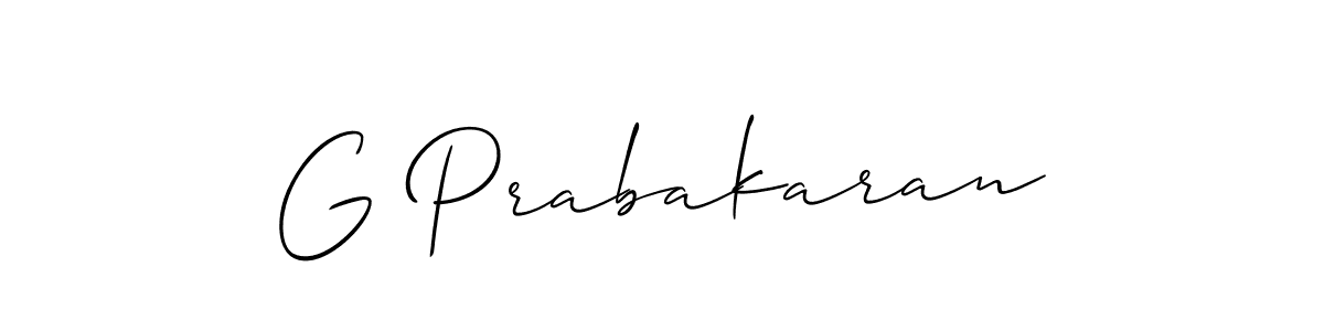 G Prabakaran stylish signature style. Best Handwritten Sign (Allison_Script) for my name. Handwritten Signature Collection Ideas for my name G Prabakaran. G Prabakaran signature style 2 images and pictures png