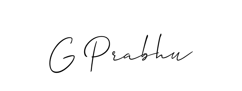 This is the best signature style for the G Prabhu name. Also you like these signature font (Allison_Script). Mix name signature. G Prabhu signature style 2 images and pictures png