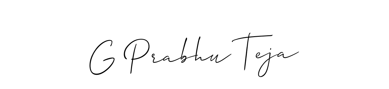 Make a beautiful signature design for name G Prabhu Teja. Use this online signature maker to create a handwritten signature for free. G Prabhu Teja signature style 2 images and pictures png