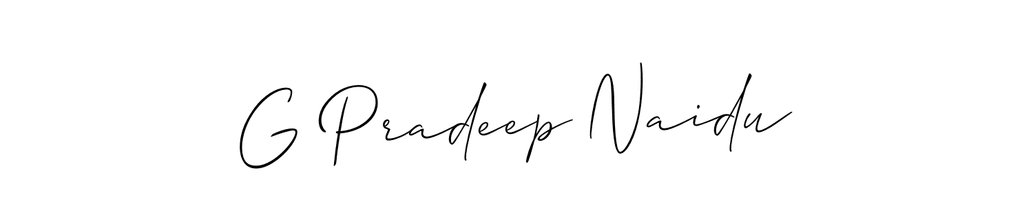 Once you've used our free online signature maker to create your best signature Allison_Script style, it's time to enjoy all of the benefits that G Pradeep Naidu name signing documents. G Pradeep Naidu signature style 2 images and pictures png