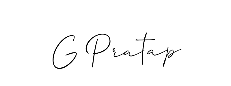Best and Professional Signature Style for G Pratap. Allison_Script Best Signature Style Collection. G Pratap signature style 2 images and pictures png