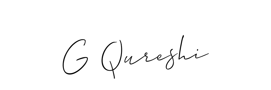 G Qureshi stylish signature style. Best Handwritten Sign (Allison_Script) for my name. Handwritten Signature Collection Ideas for my name G Qureshi. G Qureshi signature style 2 images and pictures png